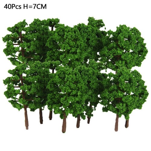 40pcs deep green - model, trees
