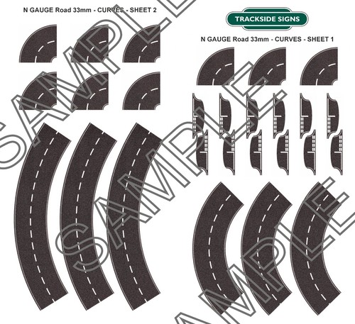Curved road layout gauge - curved,