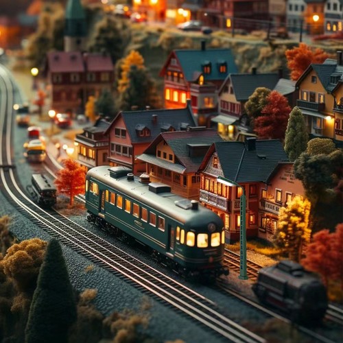 Pack gauge model railway - n,